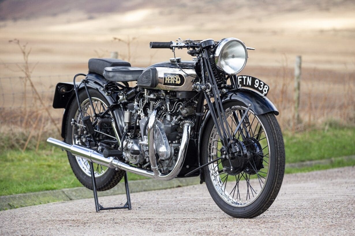 AN ULTRA RARE 1938 VINCENT HRD SERIES A RAPIDE TO BE SOLD AT THE 2024 SPRING STAFFORD SALE Classic Bike Shows