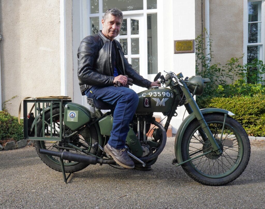 Terry Jones and his 1941 Matchless G3L WD