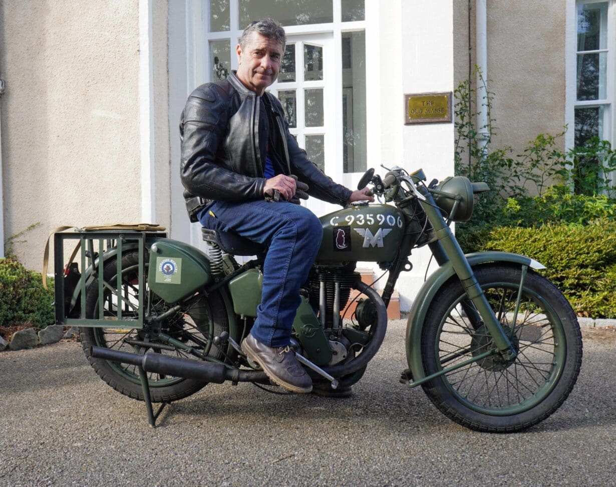 Terry Jones and his 1941 Matchless G3L WD