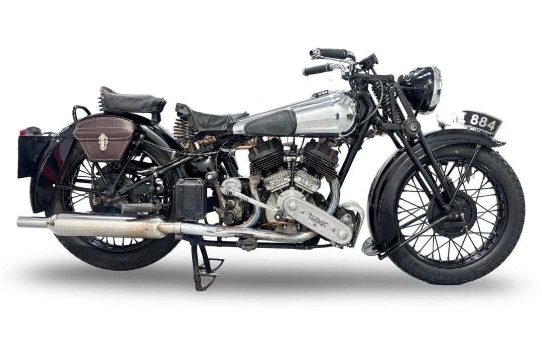 Matching-numbers 1939 Brough Superior SS80 Special heads to Stafford Bonhams auction