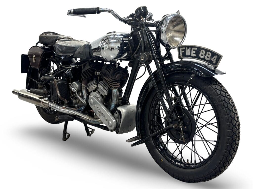 Matching-numbers 1939 Brough Superior SS80 Special heads to Stafford Bonhams auction