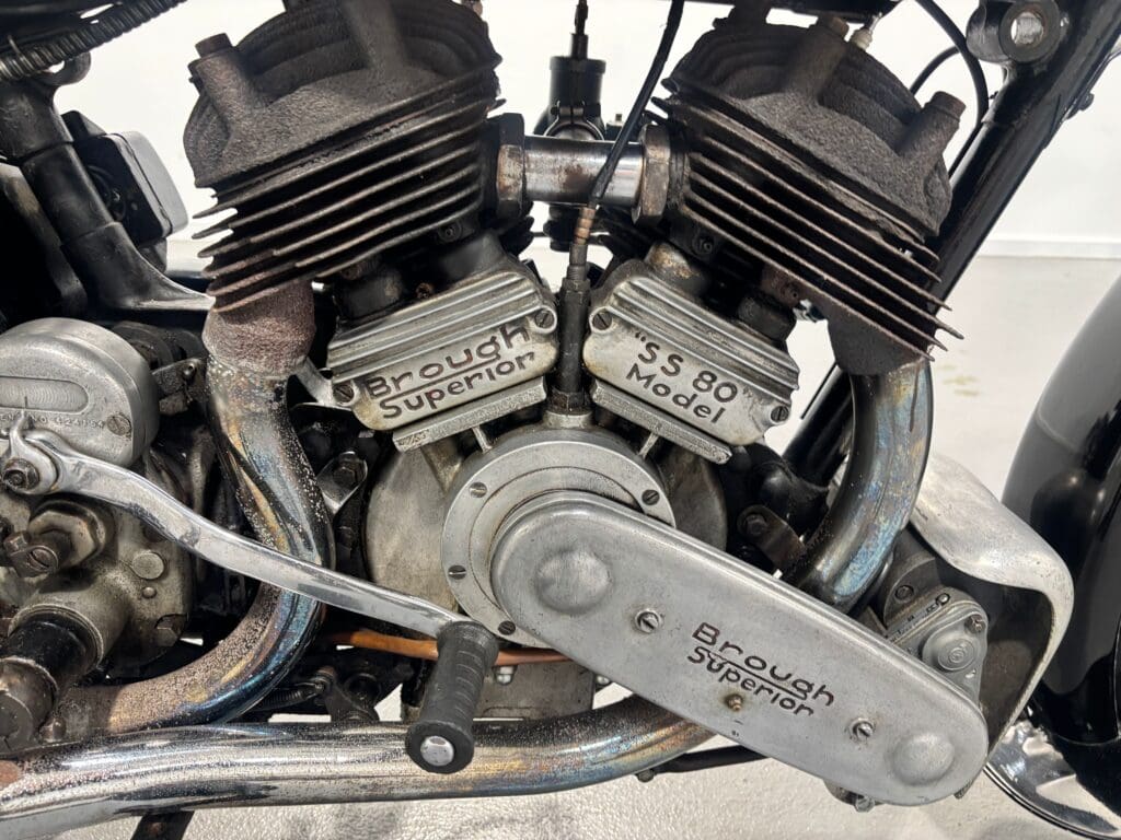 Matching-numbers 1939 Brough Superior SS80 Special heads to Stafford Bonhams auction